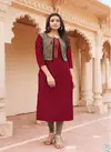 KAPIL TRENDZ MISSION Latest Designer Stylish Fancy Wear Kurti With Jacket Collection